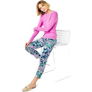 Lilly Pulitzer Kelley Stretch Pants She’s Got Sol Womens Size 00